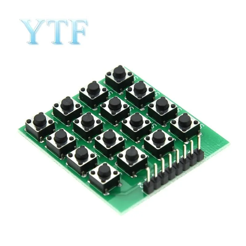 8pin 4x4 4*4 Matrix 16 Keys Button Keypad Keyboard Breadboard Module MCU for arduino Diy Kit For Arduino