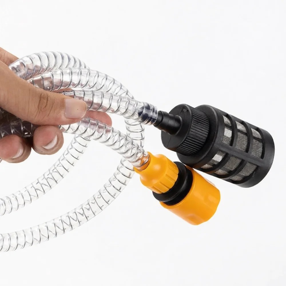 Replacement Flexible Intake Hose With Filter Screen For Wireless Power Pressure Washer Car Wash Appliance Accessory
