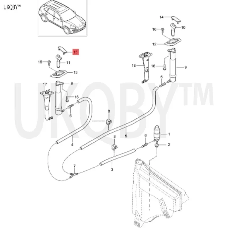 95862830200/958 628 302 00 11 Ca ye nn e غطاء الرش R 95862830200 #2