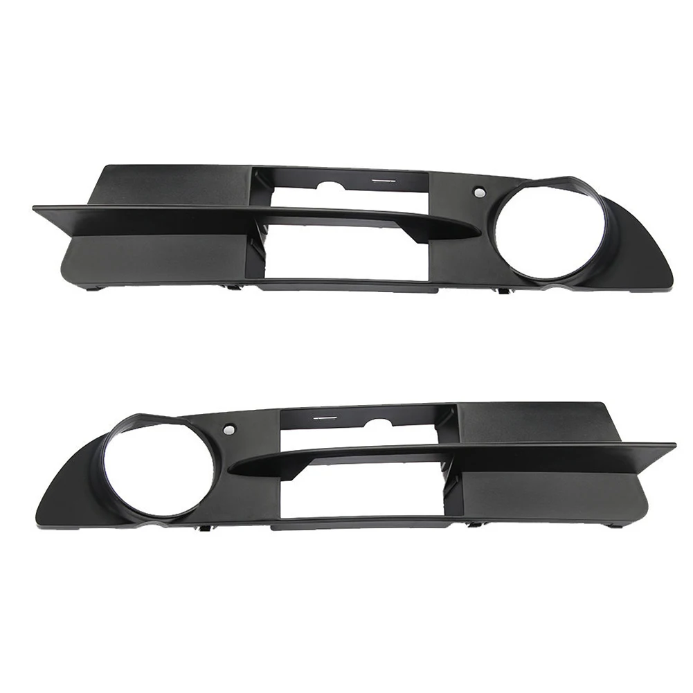 

Front Bumper Mist Light Frame 51117049243 51117049244 ABS Accessories Black Car E60 E61 Fog Light Grille Cover
