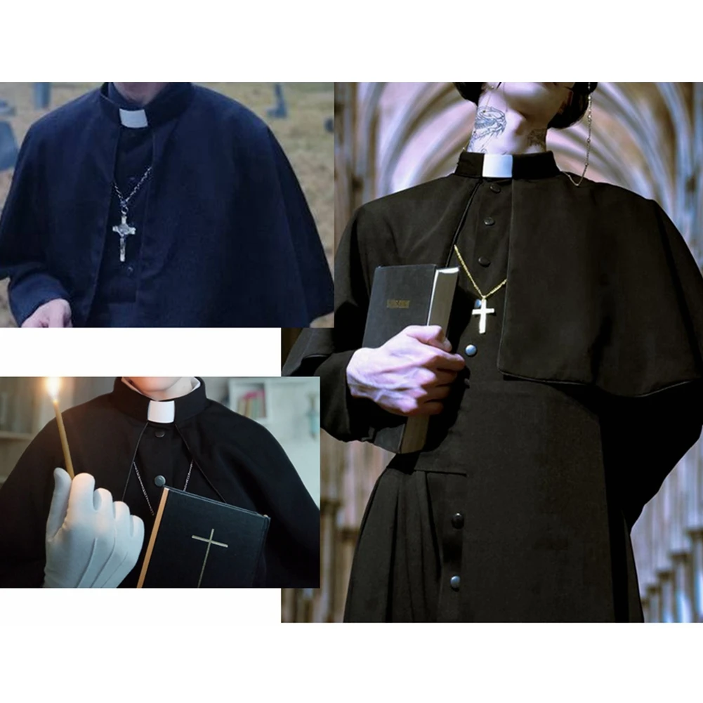 Traje ortodoxo do ministro do pastor uniforme de sotana de vestimenta de sacerdote católico