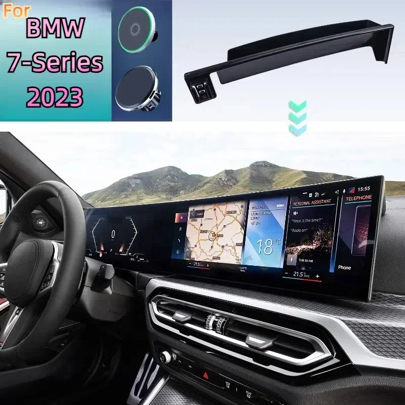 para-bmw-serie-7-g70-2023-suporte-do-telefone-do-carro-tela-base-fixa-carro-magnetico-suporte-de-carregamento-sem-fio-carro-magsafe-suporta-suporte