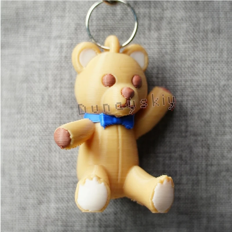RE Ada Wong Leon S. Kennedy Cosplay Props Bear Keychain 3D Printed Resin Mini Figure UV Cured Spray Paint Game Merchandise Charm - view 5