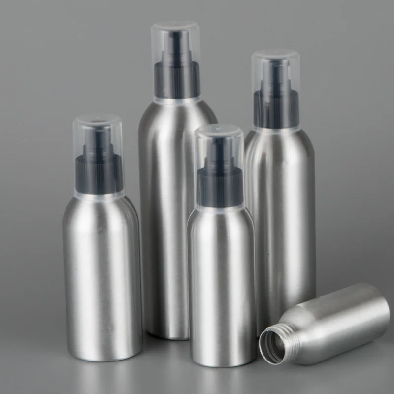 40ml-120ml Empty Aluminum Spray Bottle, Mini Metal Atomizer Bottle, Travel Size Cosmetic Refillable Spray Container