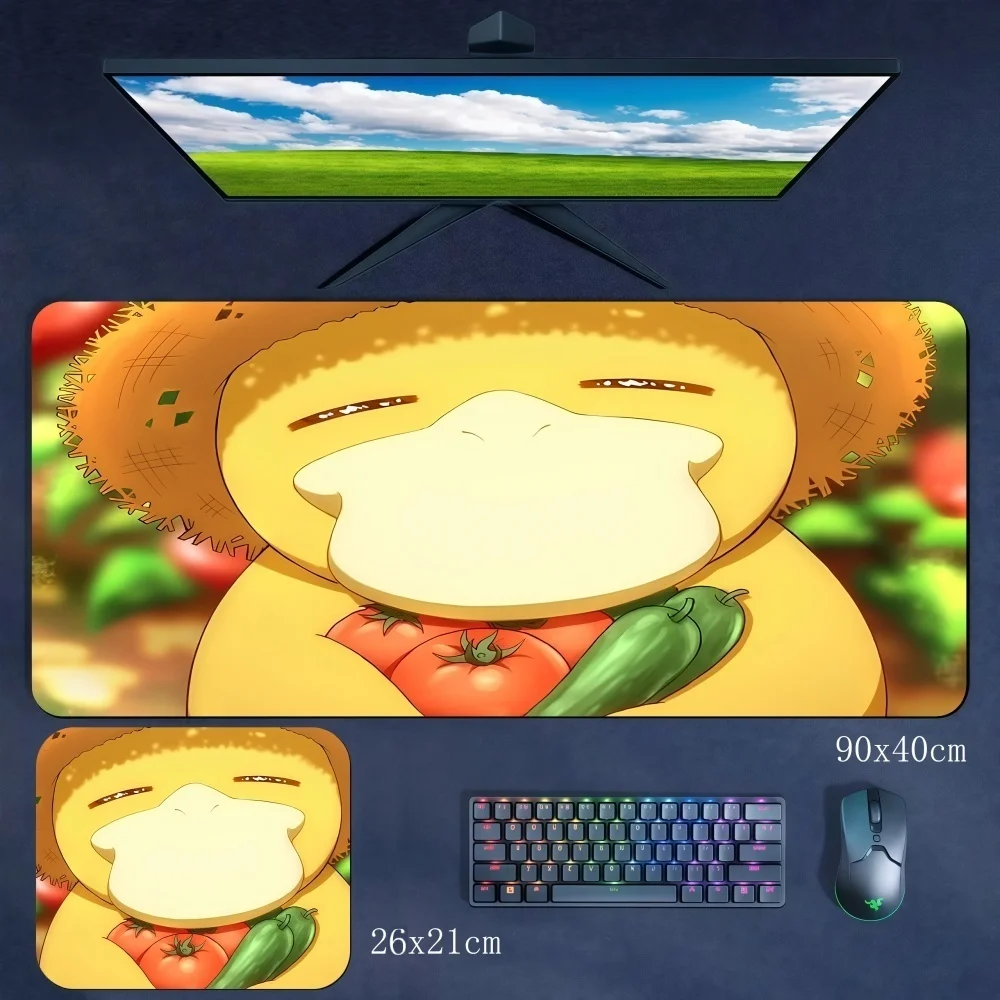 High Definition Multi-size Pokémon Pasyduck Non-slip Dirt Resistant Rubber Mouse Pad Large Size Computer Keyboard Pad Table Mat