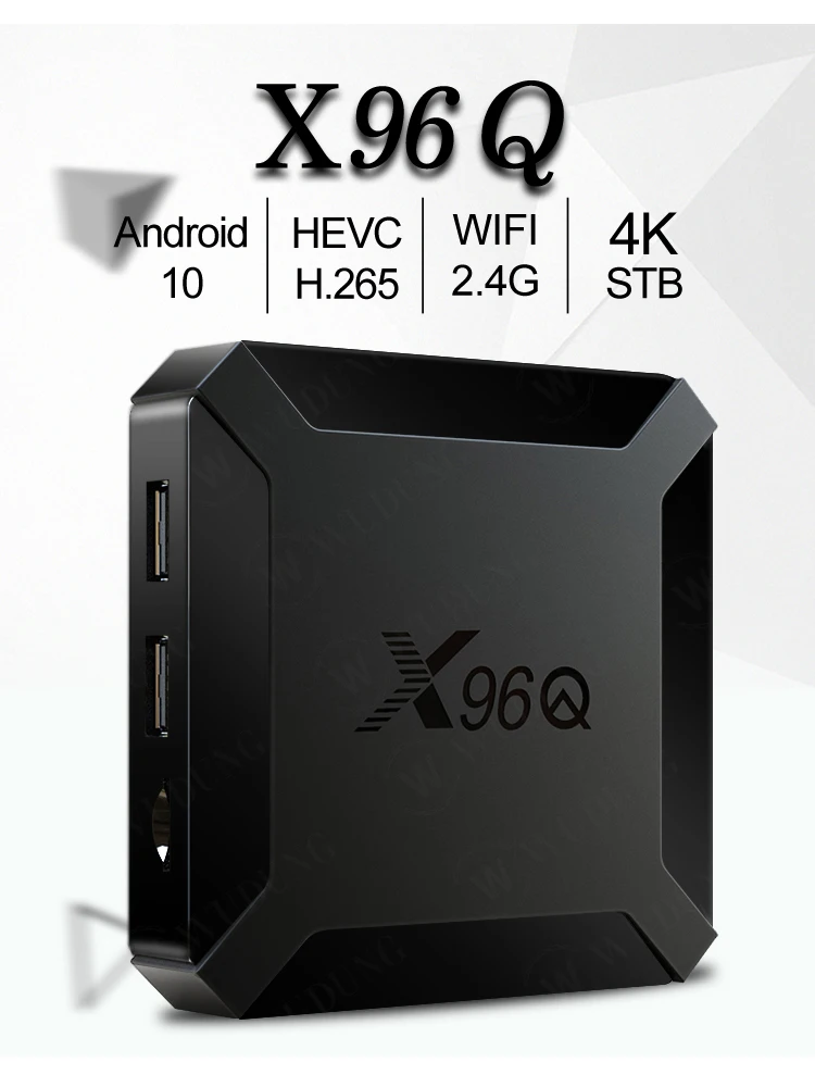 Szybki Smart TV BOX Hot X96Q z Androidem 10.0, 2GB RAM, 16GB ROM, procesor Allwinner H313 Quad Core, 4K, WiFi 2.4G, dekoder, odtwarzacz multimedialny 1G8G — zdjęcie 2