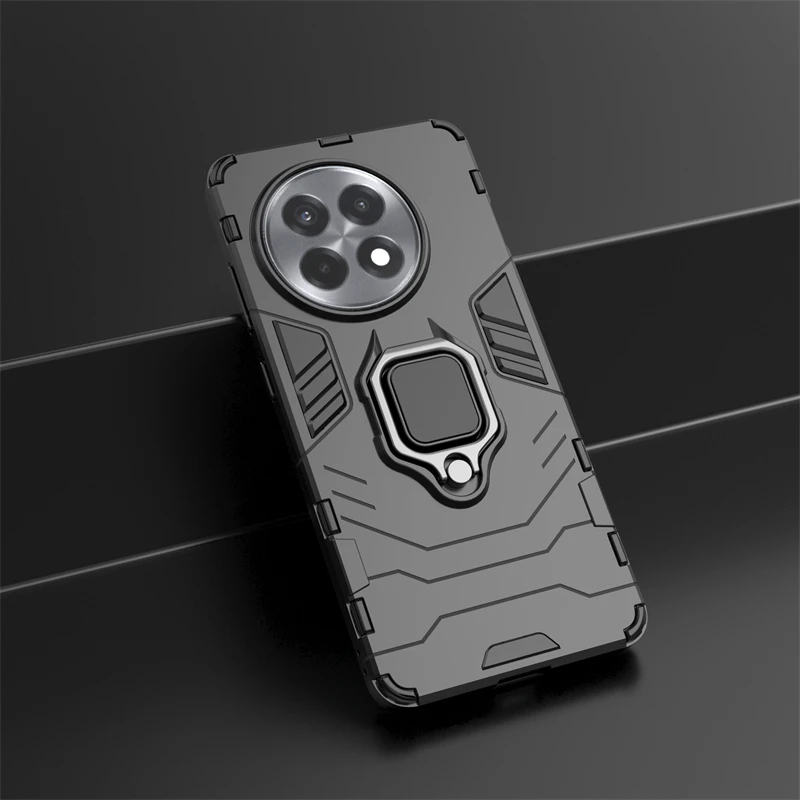 For OnePlus 13R Case Anti-knock Magnetic Finger Ring Holder Full Edge Back Case OnePlus 13R Cover For OnePlus 13R Case 6.78 inch