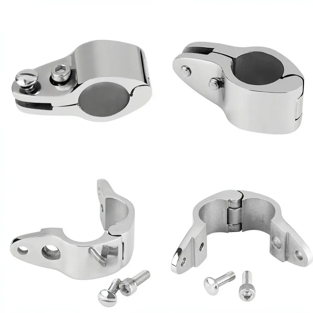 Mirror Polished 316 Stainless Steel Marine Open Jaw Slide Fitting For Boat Bimini Top Canopy Tube Support Part