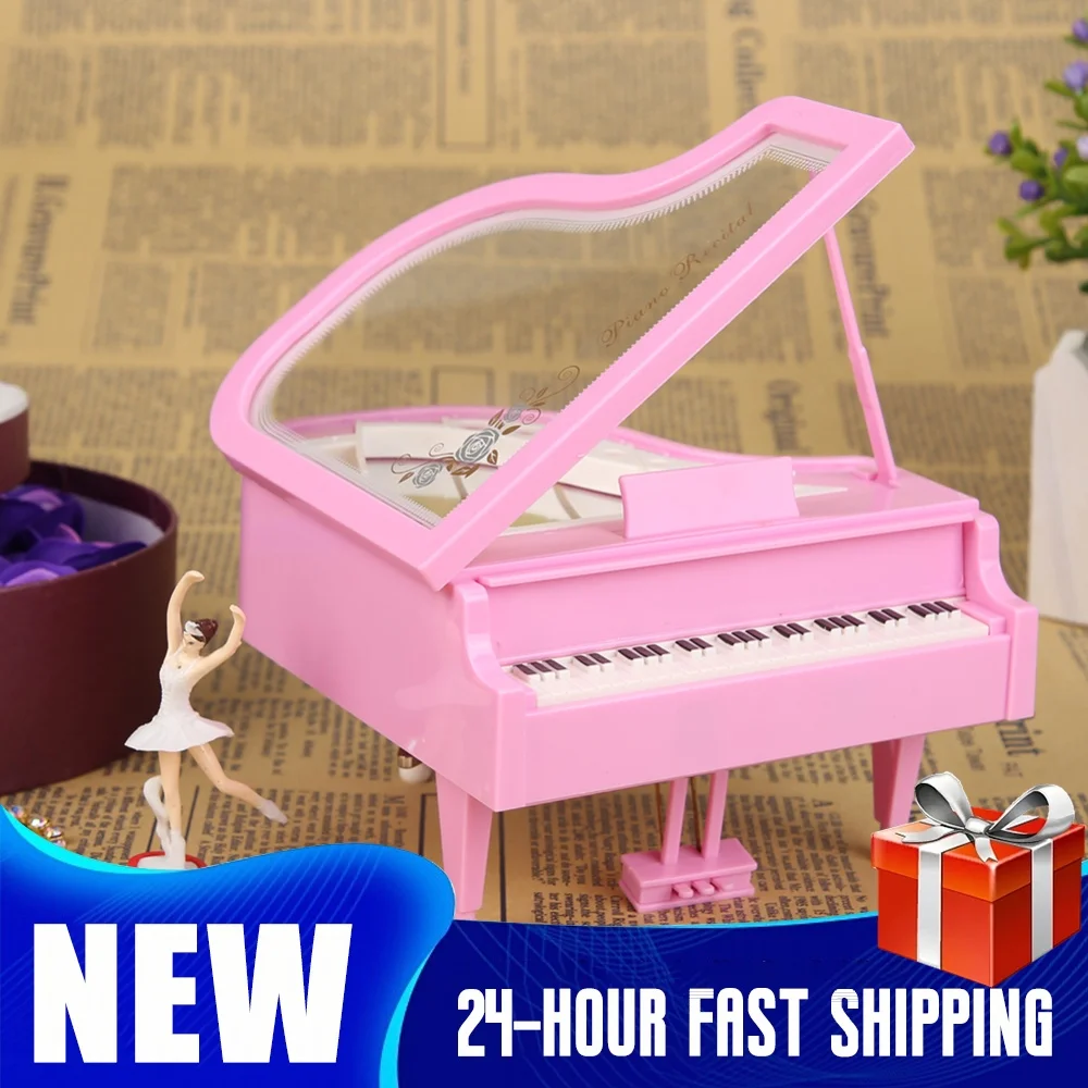 Dancing Ballerina Clockwork Musical Boxes Romantic Classic Desktop Decorations Exquisite for Birthday Wedding Gift