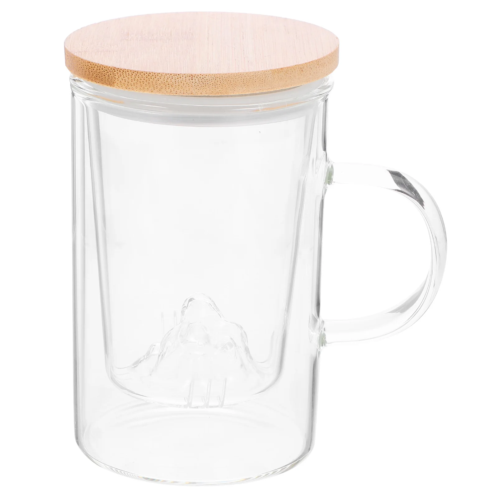 

Чашка для чая, крутое боросиликатное стекло, прозрачное офисное свободное цветущее чашка, изолированная стеклянная кружка большой емкости, заварочный домашний