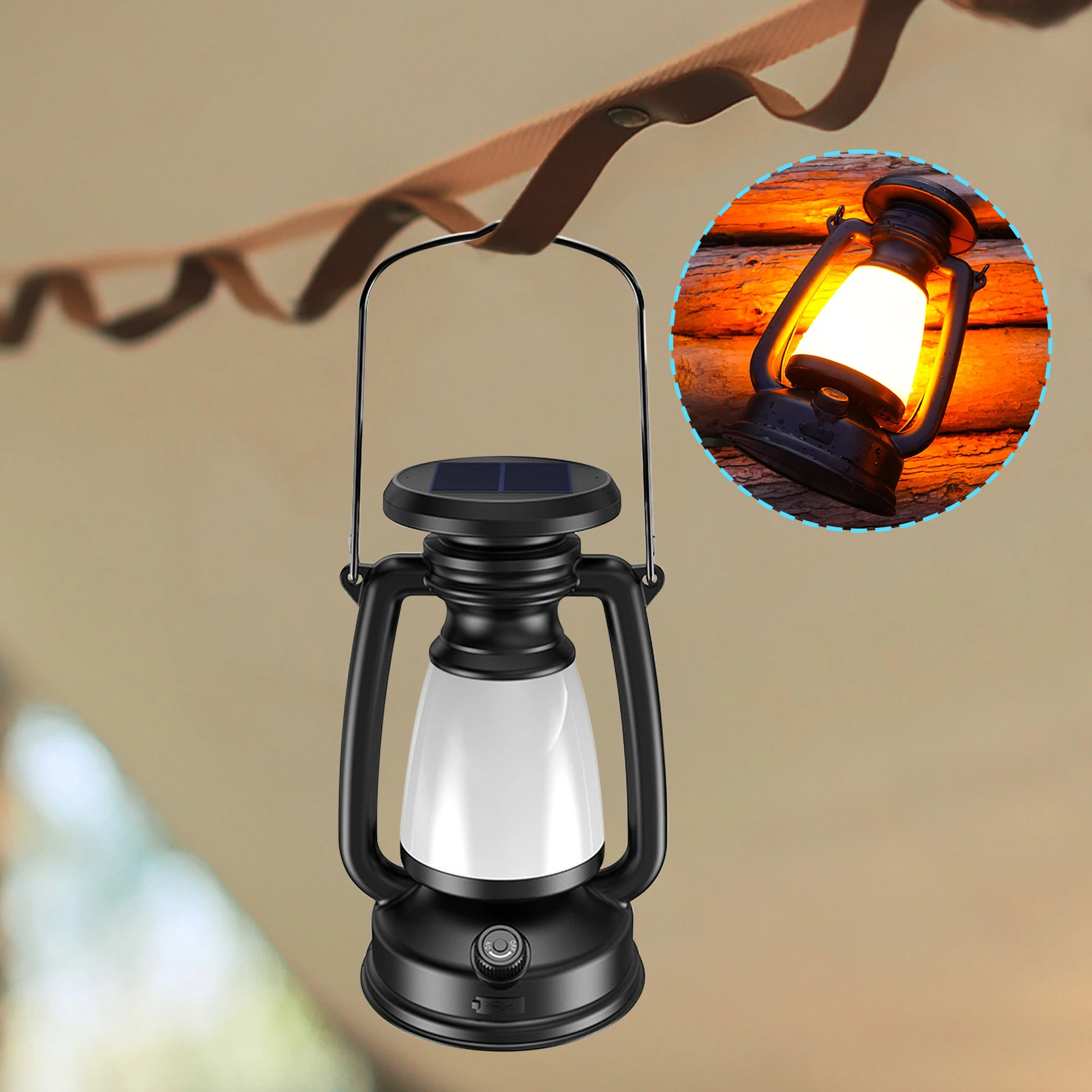 

Solar Camping Lights Ambient Light Vintage Horse Lamp LED Table Lamp Picnic Hanging Outdoor Decorative Lanterns