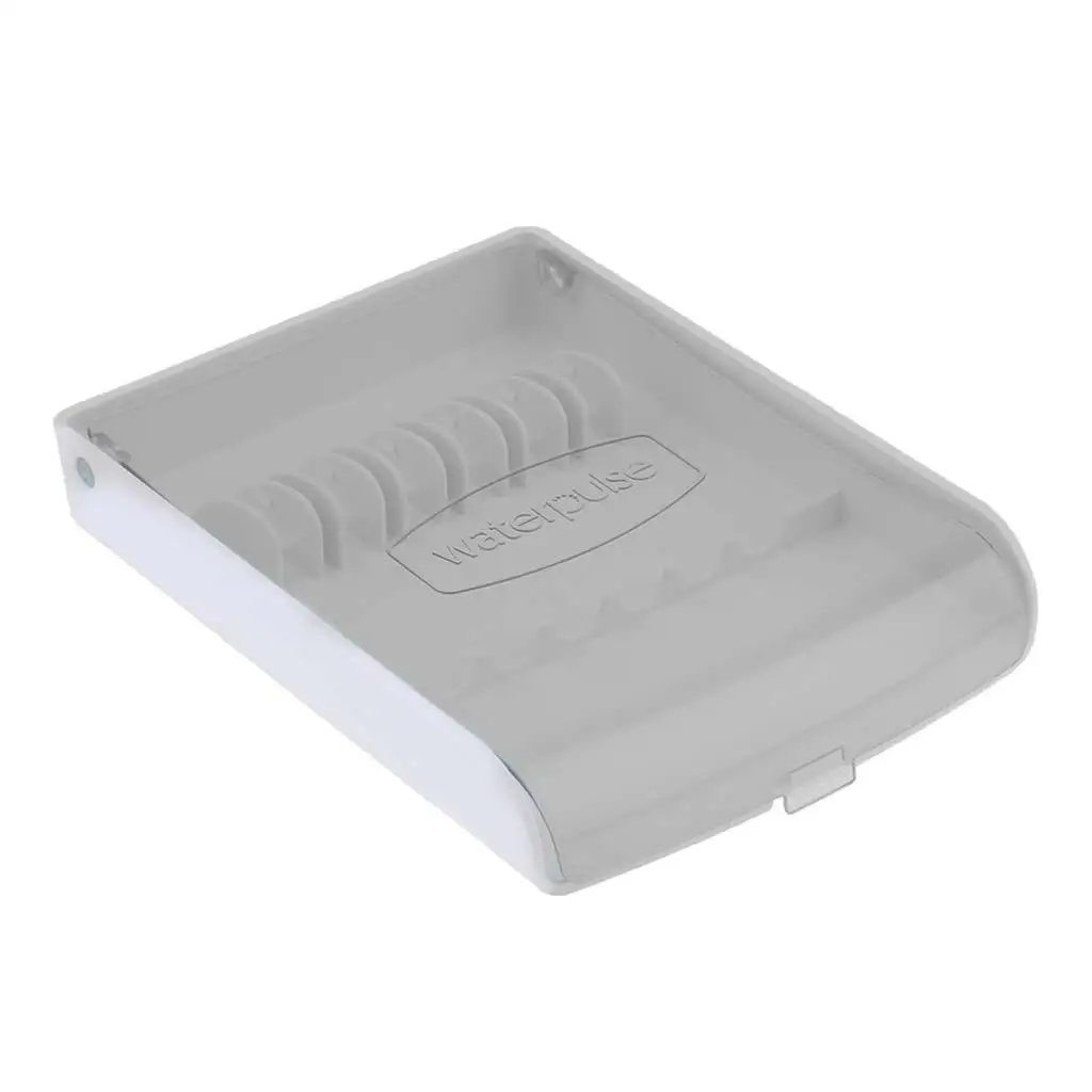 

Water Flosser Tips Holder Portable Plastic Storage Box for Countertop Water Flosser Accessories