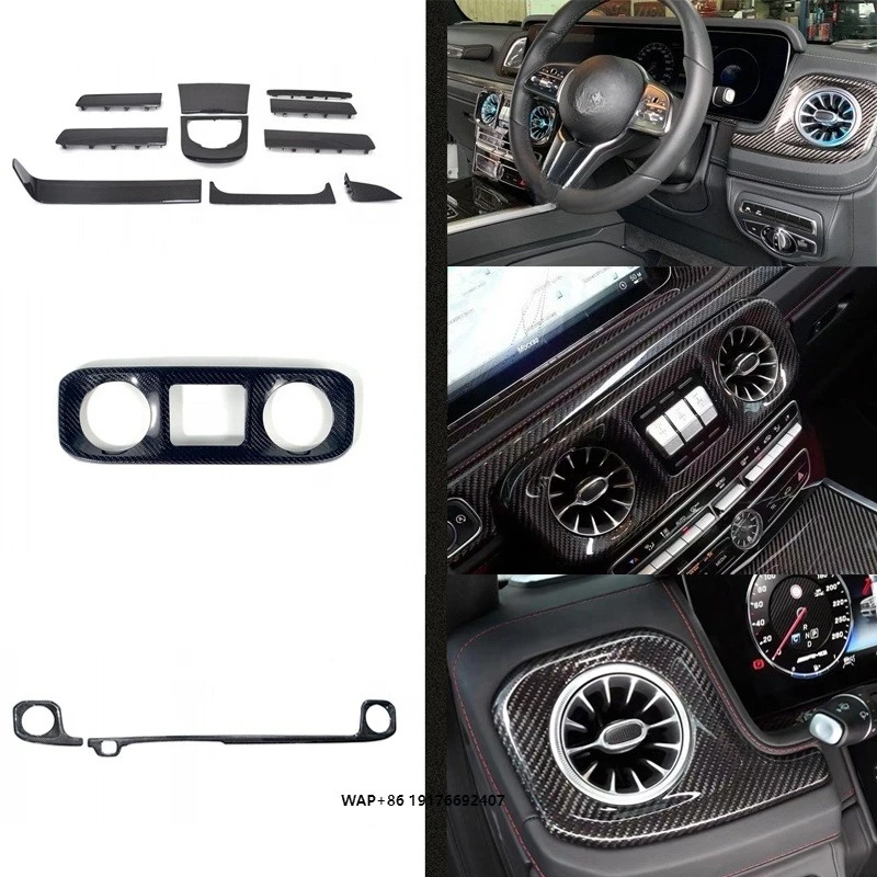 W464 Interiors 13-PCS Set Dry Carbon Material High Quality Replacement 2019+ W463A Interiors Car Accessories Auto Parts