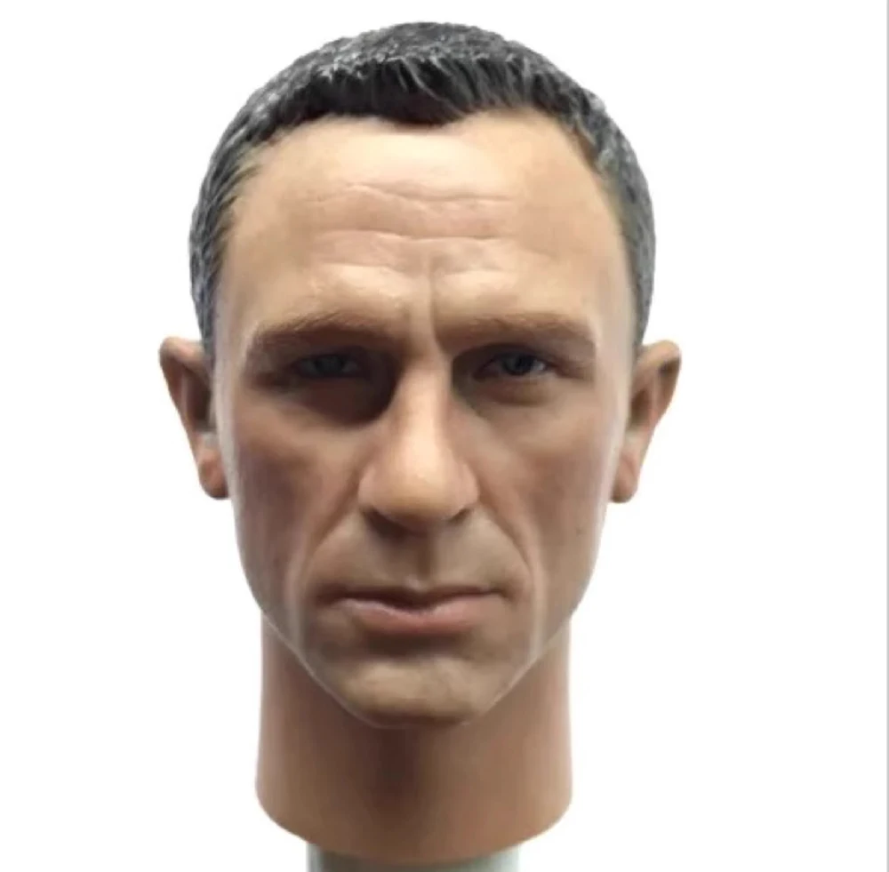 For Sale 1/6 Player Man Daniel Craig Head Sculpture Head Carving Agent Model For 12