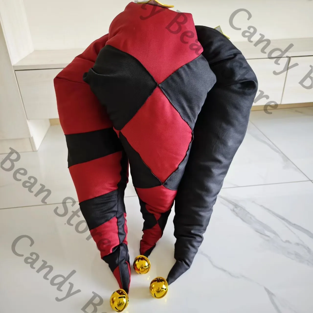 Anime ‌The Freak Circus Pierrot Cosplay Patchwork Style Cap Prop Cartoon Headgear Hat Halloween Party Comic Exhibition Props