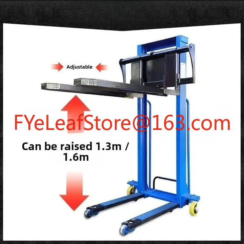

Stacker 0.5T1 ton portable manual pallet stacker truck