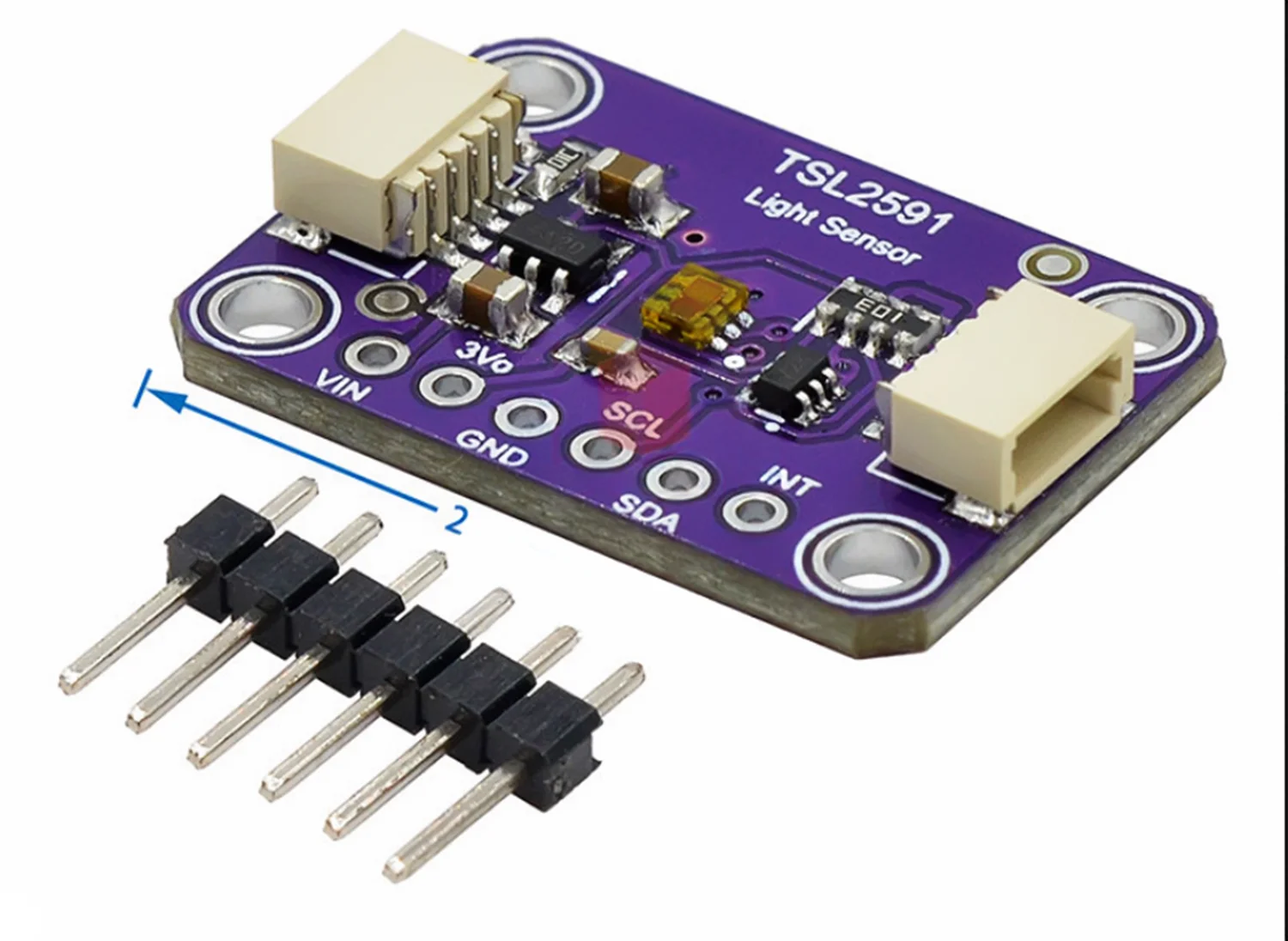 TSL2591 Digital Light Sensor Breakout Module High Dynamic Range Lux IR Infrared Full Spectrum Diodes Detect 3.3V-5V for Arduino