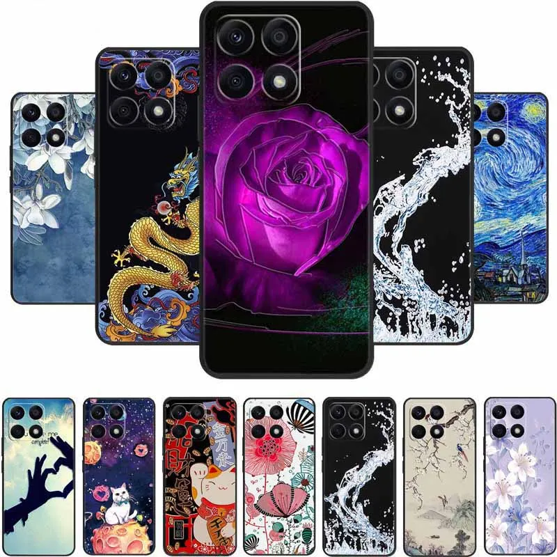 حافظة مزخرفة ثلاثية الأبعاد لهاتف Xiaomi 15T Pro حافظة هاتف 15 T Pro Coque زهور مقاومة للصدمات من السيليكون الناعم لهاتف Xiaomi 17 غطاء خلفي #1