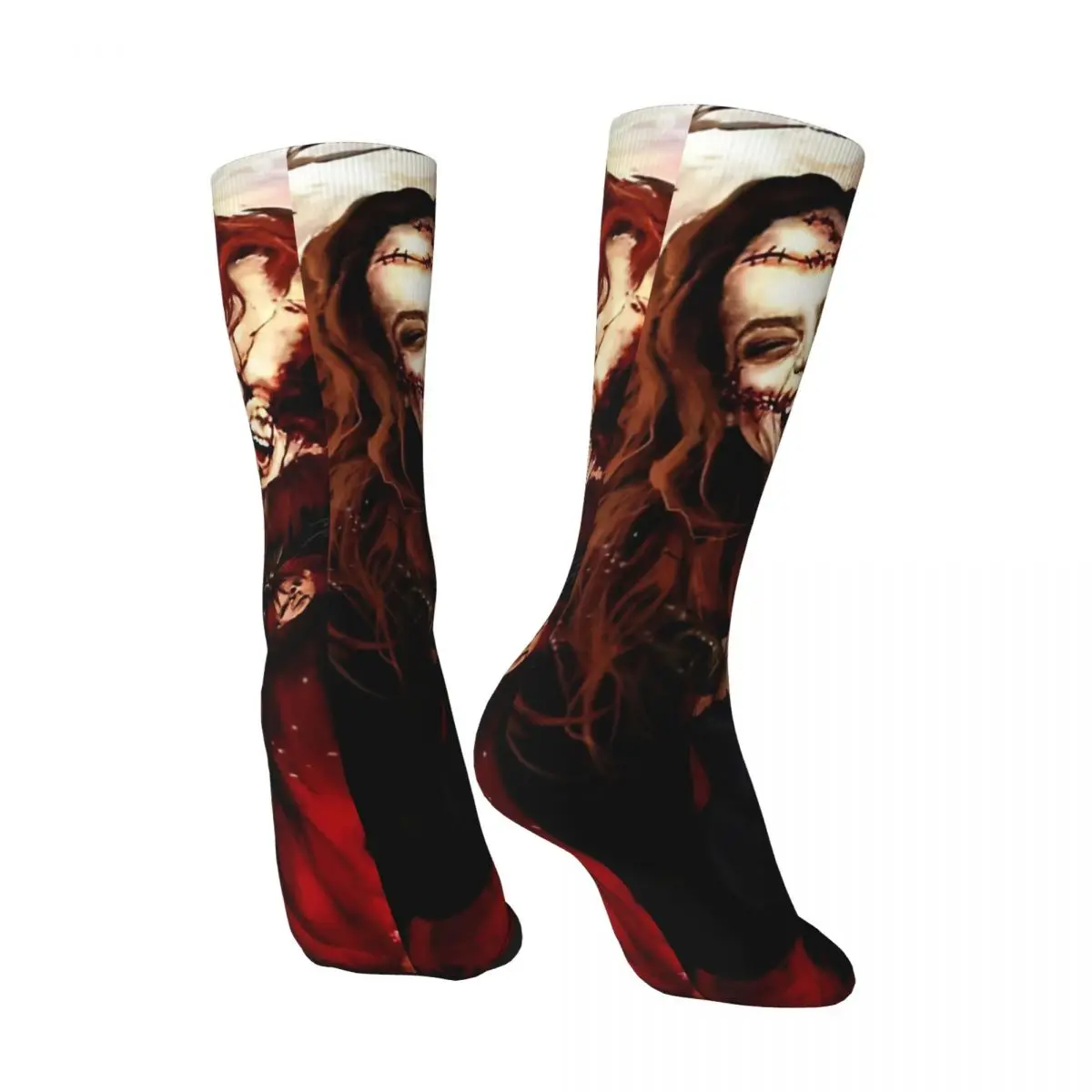 Crazy compression Funny Sock for Men Vintage C-Chucky Quality Pattern Crew Sock Casual