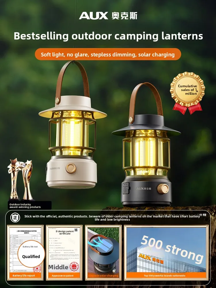 Camping lights Outdoor lighting Long battery life Ambient lights Camping Horse Solar charging tent lights