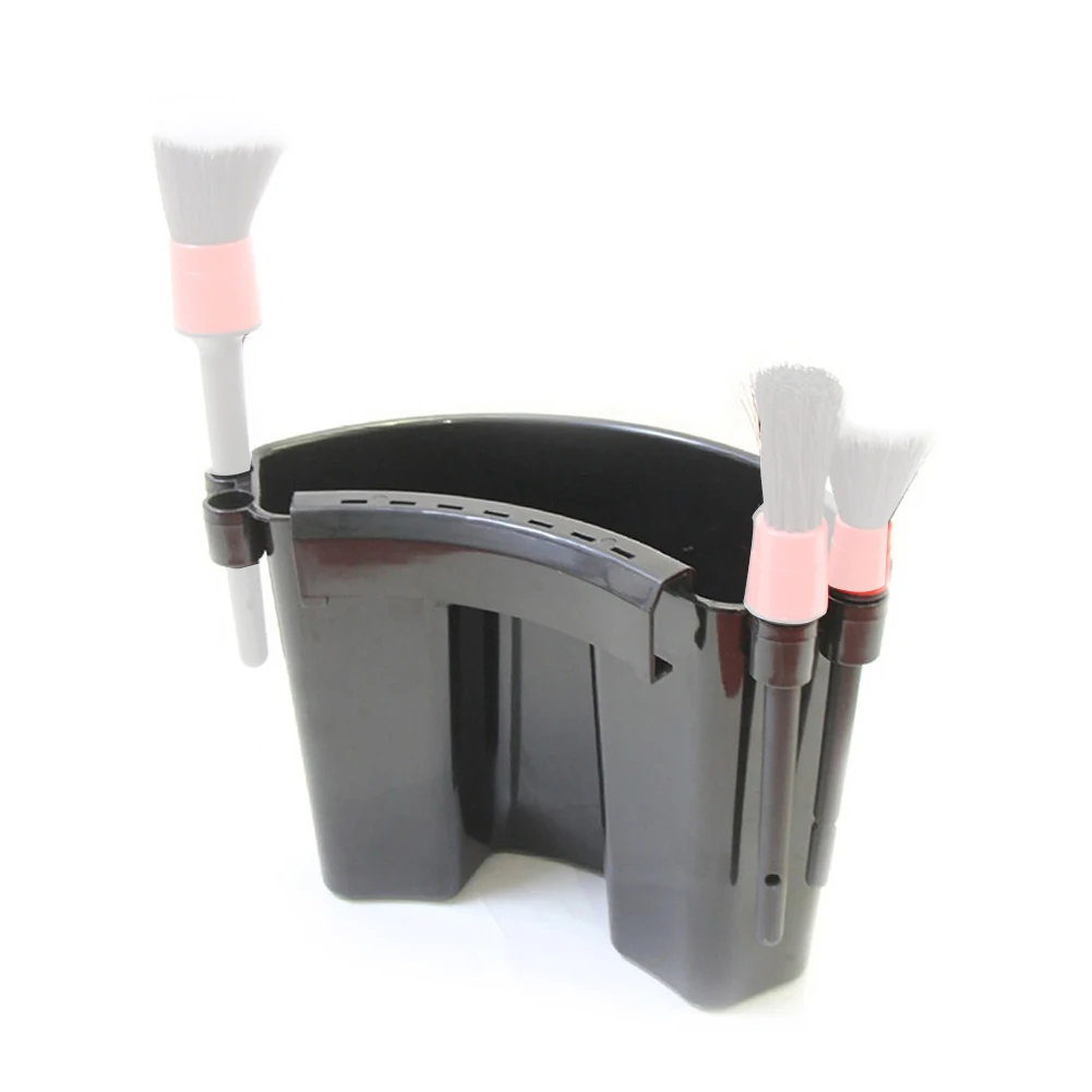 1Pcs Car Wash Storage Bucket Exterior Hanging Organizer Bucket Brush Towel Mitt Cleaning Tool Organizer Car Truck Detailing Tool