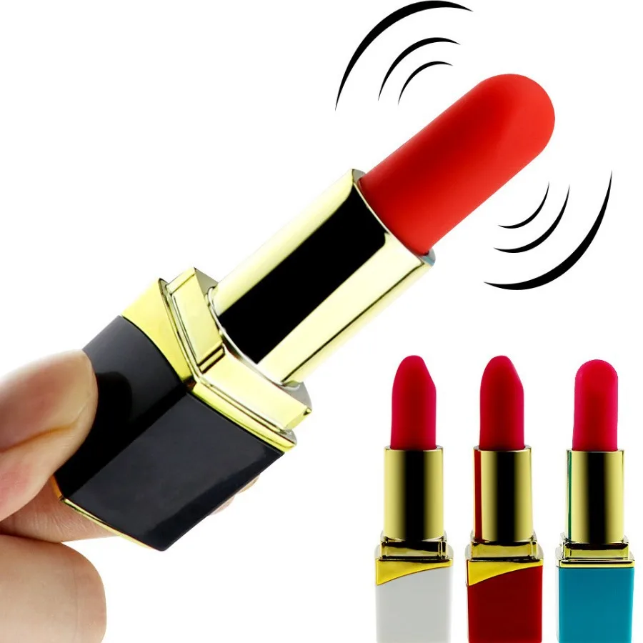 Magnetic Charging Lipstick Shaped Vibrating Egg Female Massage Multi-frequency Vibrating AV Stick Soft Skin-friendly Material
