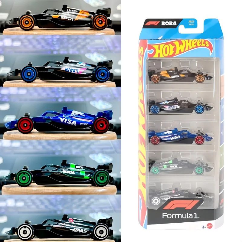 

Original Hot Wheels X Formula 1 1/64 5 Packs Moneygram Haas F1 Team Kick Sauber F1 Team Collectible Car Toys Vehicle Gifts