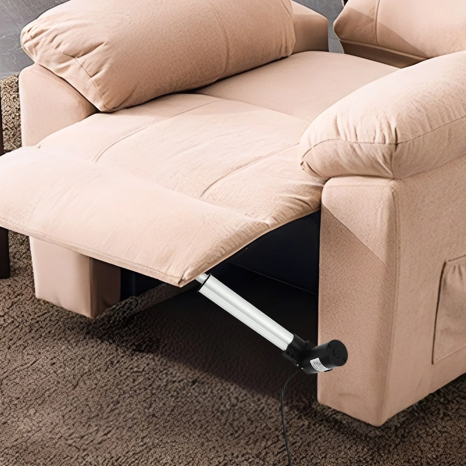 1pc Metal 24VDC 1000N Linear Actuator 250mm Stroke Electric Linear Drive with Hand Controller for Industrial Automation