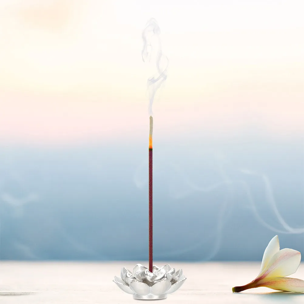 3Pcs Golden Copper Lotus Incense Burner Set Vintage Style Incense Stick Holder Catcher for Frankincense Resin Charcoal Spiritual