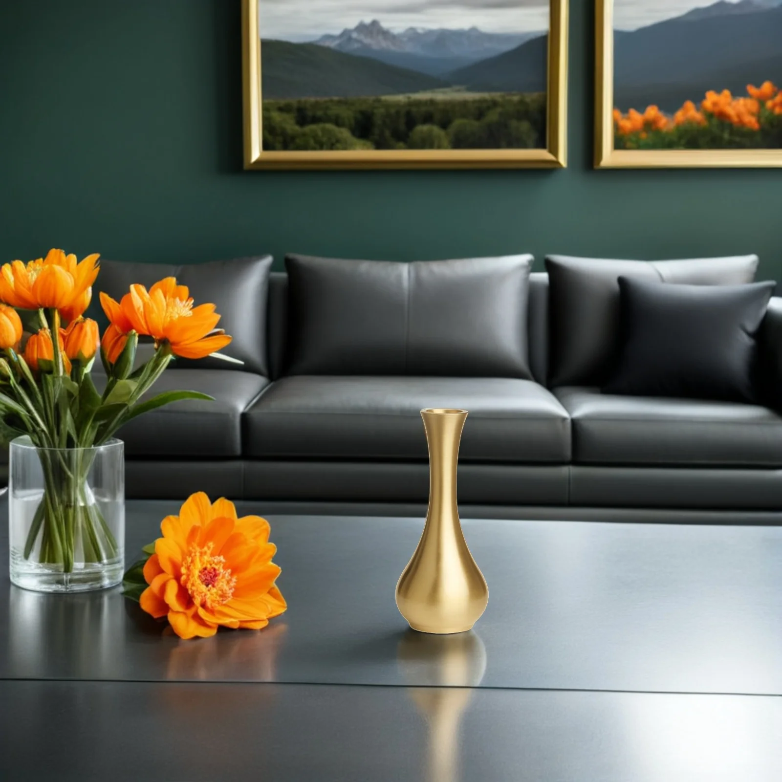 

2pcs Mini Brass Small Gold Metal Flower Pots For Desktop Table Centerpieces Home Office Living Room Decor Bud Tiny Flower Vase