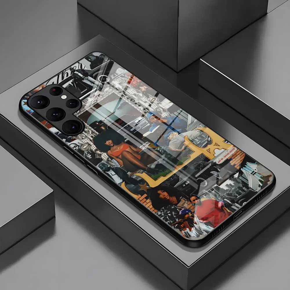 Kendrick Lamar Phone Case For Samsung S24 S23 S21 S20 S22 A24 A34 A54 A53 Note 20 Pro Ultra Plus 2024 Glass Back Cover