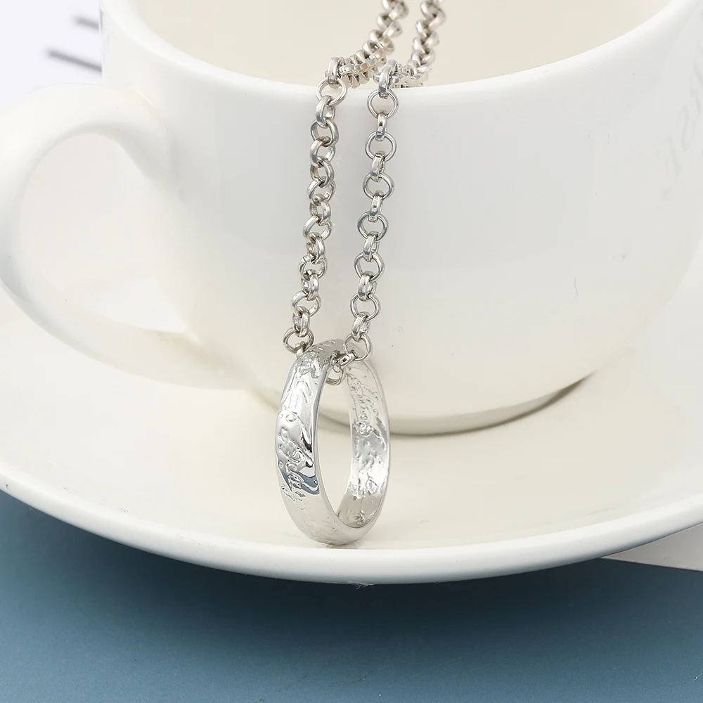 Herr der Ringe Cosplay-Kostüm Ring-Halsketten-Set Modischer Einfacher Stil Anhänger-Accessoire Geschenk für Themenpartys – Detail 6
