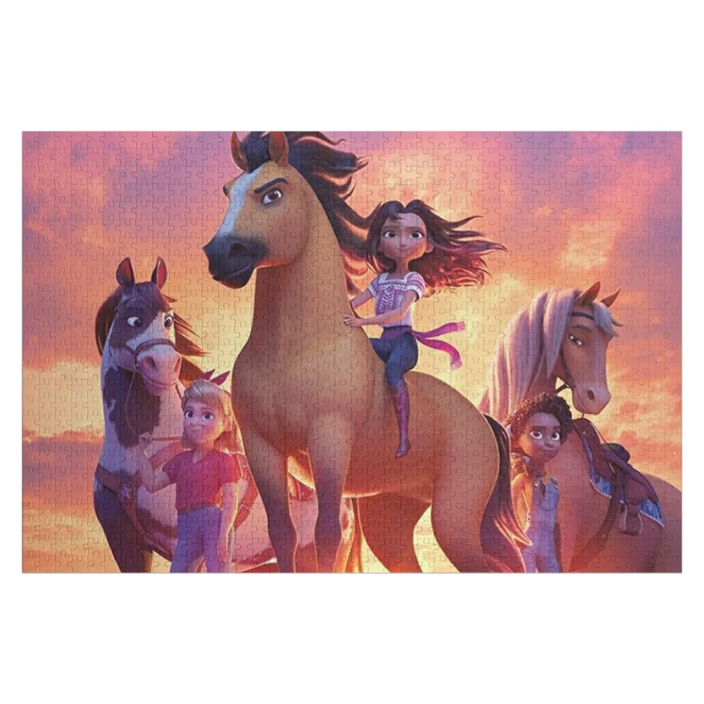 

spirit untamed 2021 poster Jigsaw Puzzle Custom Child Personalized Photo Gift Diorama Accessories Wooden Decor Paintings Puzzle