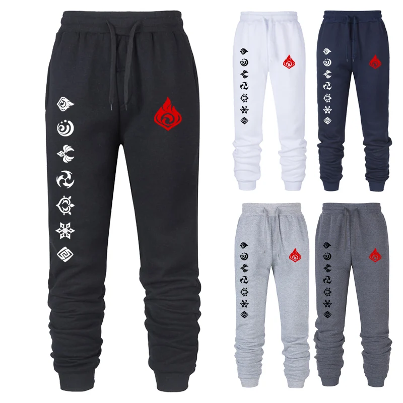 Hot Game Genshin Impact Print Sportswear Running Sport Jogging Pants Casual Streetwear Sweatpants Jogger For Men Women Unisex