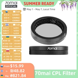 Original 70mai CPL Filter for 70mai Dash Cam 4K A800SE/A510/A800S/A500S/A200/Lite2 D10/Lite D08 Lens Filter Lens Cap
