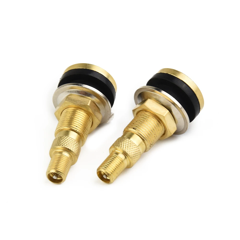 For Vehicle Tractor Tire Valve Stem Pack TR618A 16mm 2PCS/Set Air Liquid Tubeless Copper Quality Practical For