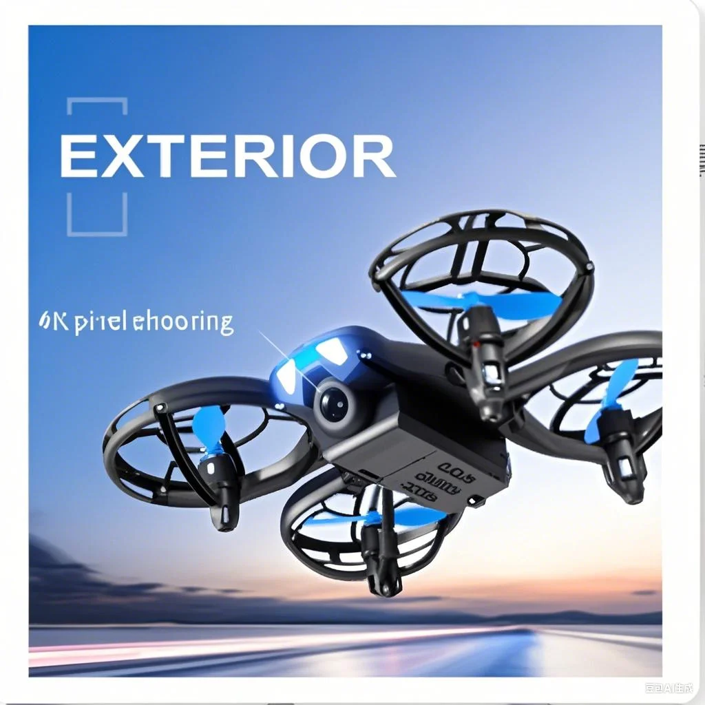 طائرة بدون طيار V8 Mini FPV RC 4K HD 1080P واسعة الزاوية واي فاي وظيفة الحفاظ على الارتفاع لعبة أطفال مثالية 4DRC