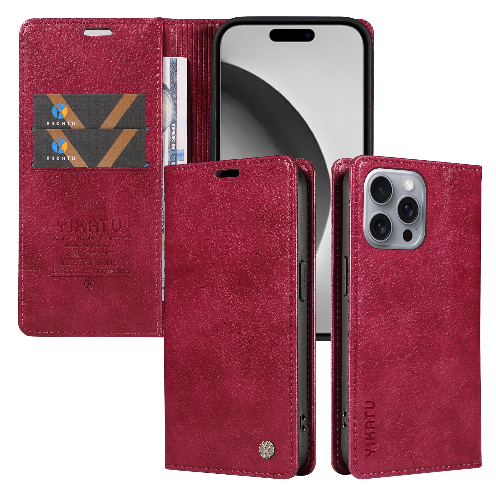 

Made Available For iPhone16E Pro Max Case Flip Wallet Book Cover for iPhone17Air Case Leather Protective Cases