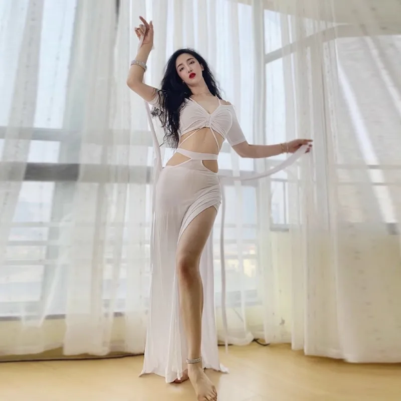 Customized Belly Dance Costumes Practice Dress 2025 New Set Beginner Modal Oriental Dance Dress Female Top Skirt