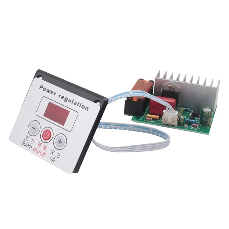 A92P 4000W AC SCR Voltage Regulator Dimmer Electric Motor Speed Temperature Controller For Water Heater Motors With Switch