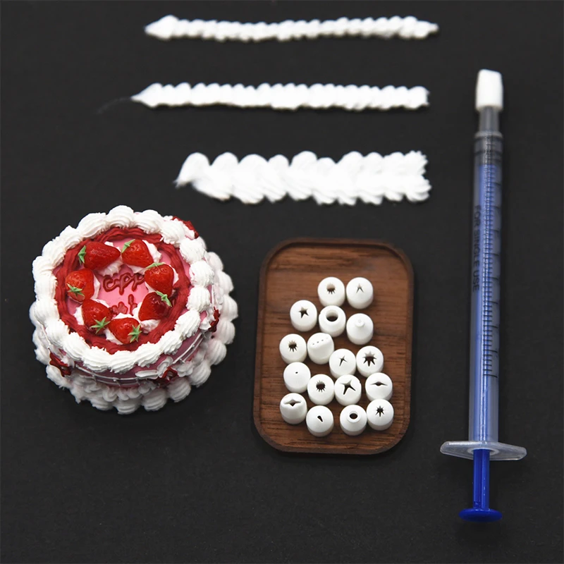 Simulation Cream Soil Mouth DIY Miniature Cakes Tools Clay Foods Play Children\'s Play Kitchen Cake Baking Piping Mouth