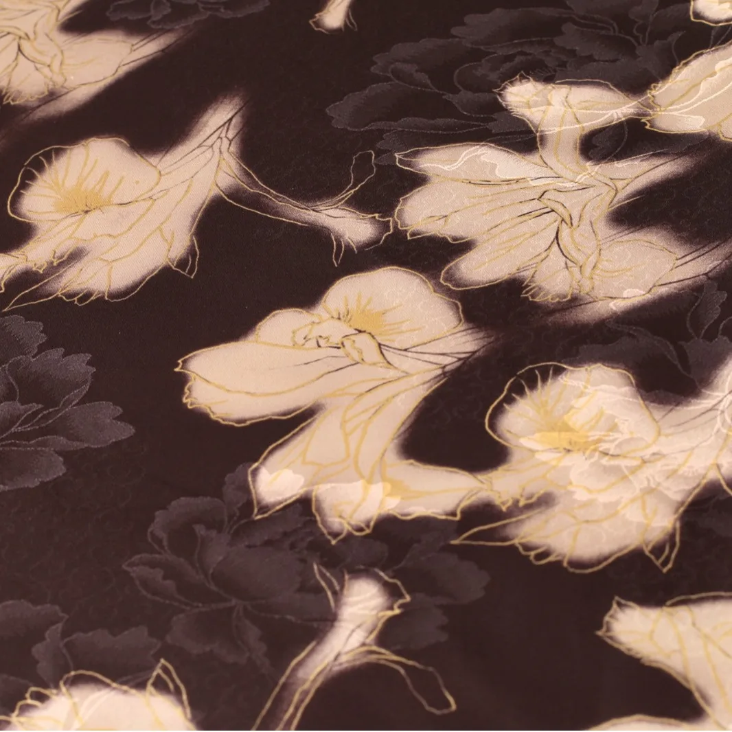 Retro Xiangyun Yarn Printed Cloth Multi-Color Optional Cheongsam New Guo Feng Fabric Tie-Dyed Clothing Hanfu