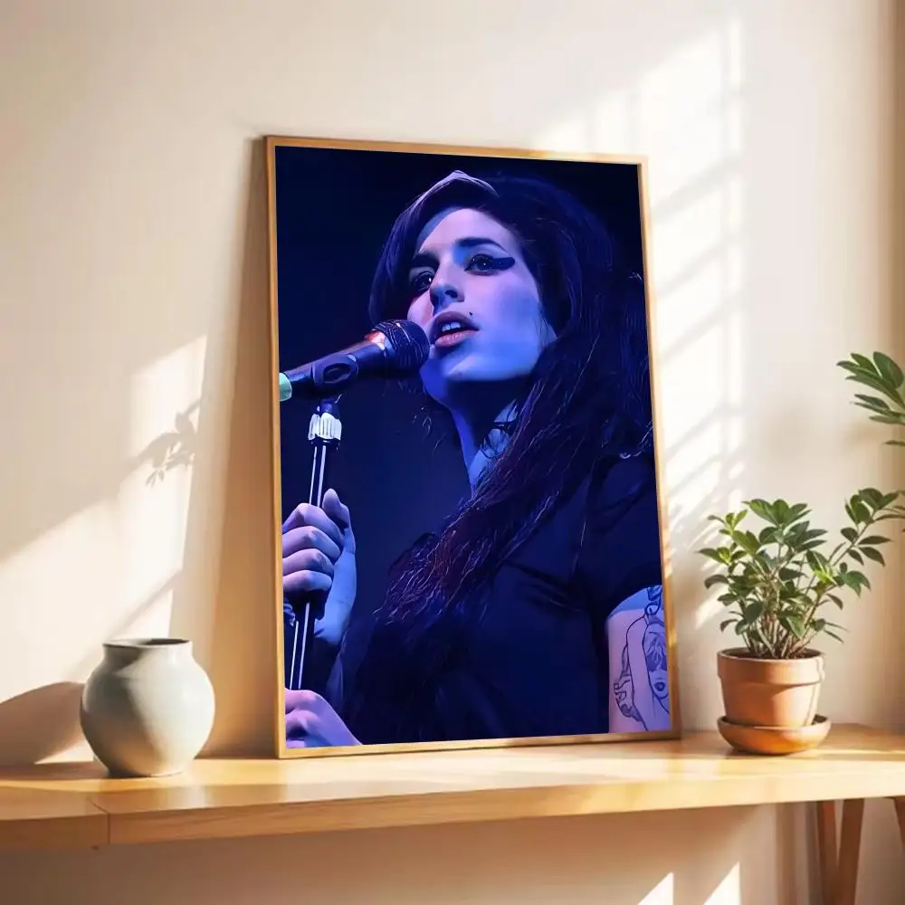 1 قطعة B-الجمال امرأة المغني ايمي WinehouseS ملصق جدار الفن طباعة ملصق ديكور جدارية ديكور المنزل هدية غير المؤطرة