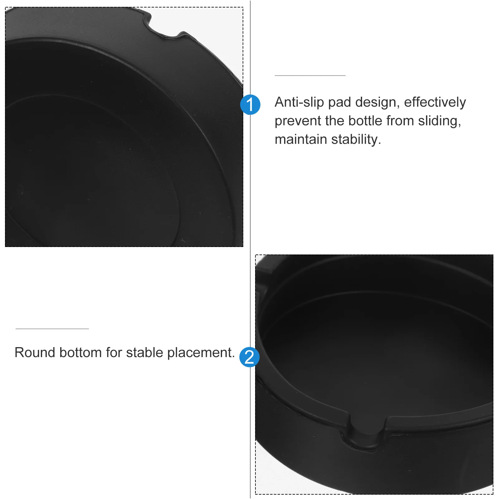 

Bottle Holder Red Non-slip Pad Materials Protect Desk Reusable Coaster Table Pad Beer Bottle Mat