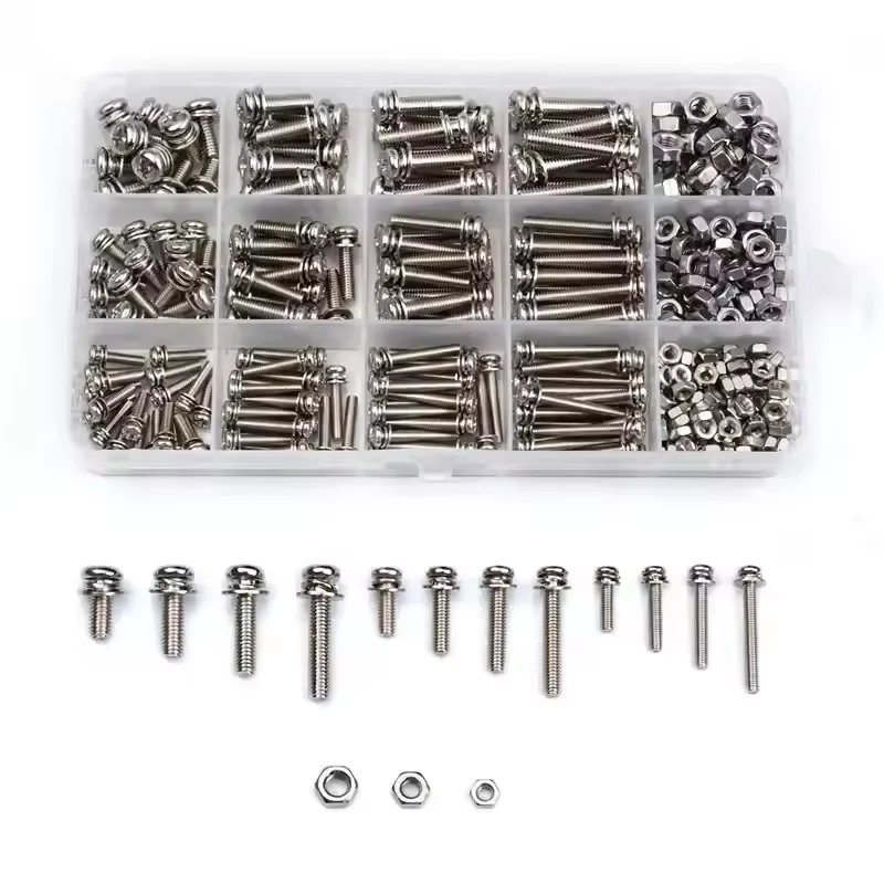 360PCS M3-M5 Stainl…