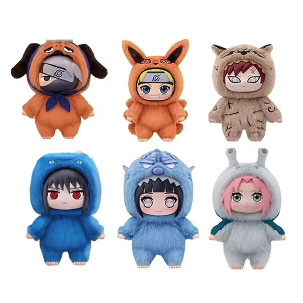 Baru EAKI Naruto Blind Box Shippuden Plushie Figure Hadiah Pesta Lucu untuk Wanita Edisi Action Figure Koleksi