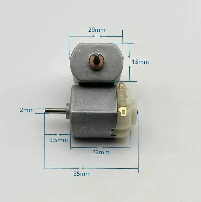5PCS FF120 Short Shell 130 Mini DC Motor 3V-12V High Speed Motor for Teapot Rotating Shaft RC Car Electric Toy Model Mini Fan
