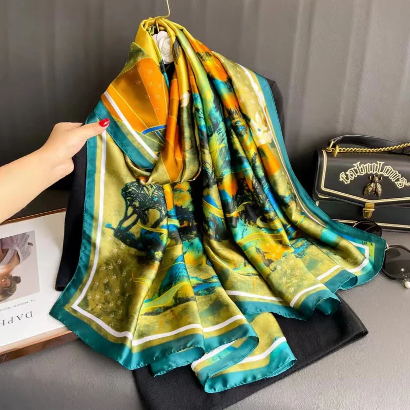 Fashion's summer sun protection fashionable stylish beach towel women's holiday shawl air conditioning outer scarf