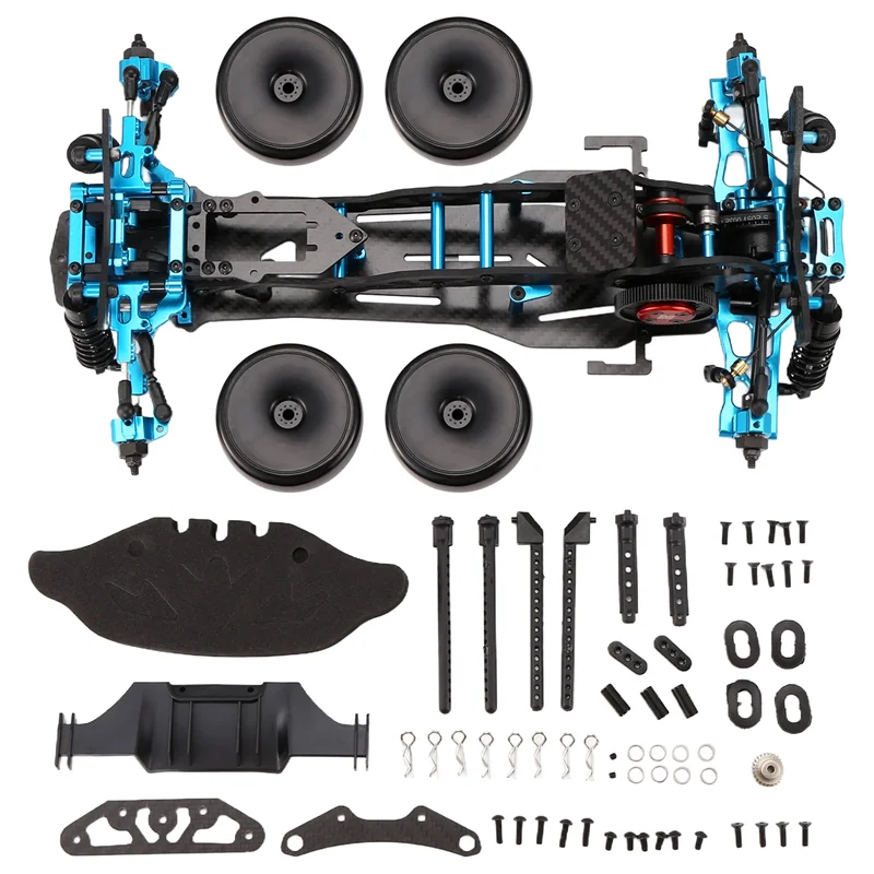 

Superior Quality-DIY RC Car Center Drive Drift Racing Frame 1/10 D5S RC Car Carbon Fiber Frame DIY KIT High Speed Racing Model