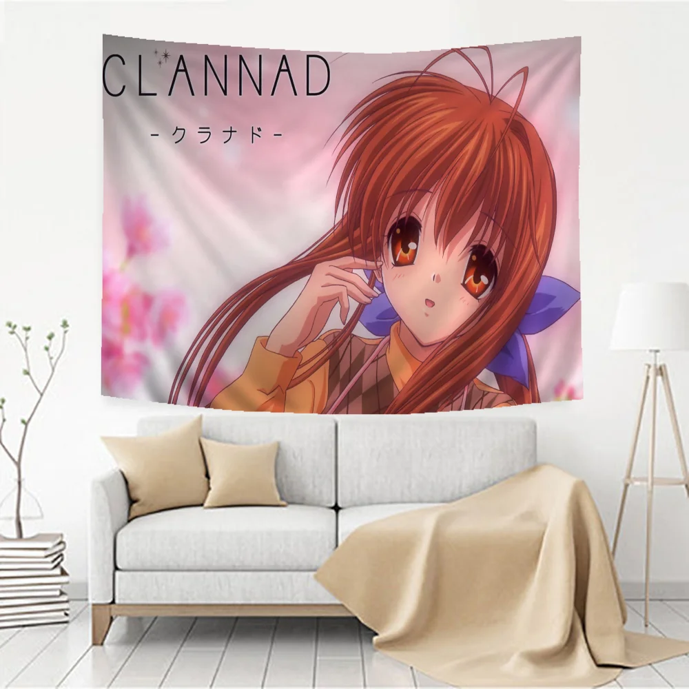 Anime Clannad Cartoon Tapestry Wall Hanging Decoration Household Home Decor